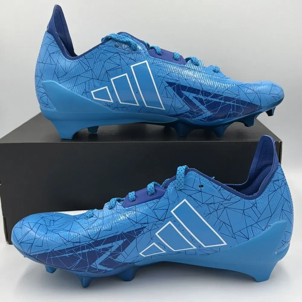adidas adizero Electric Football Cleats Blue IE8866 Men's Size 8.5